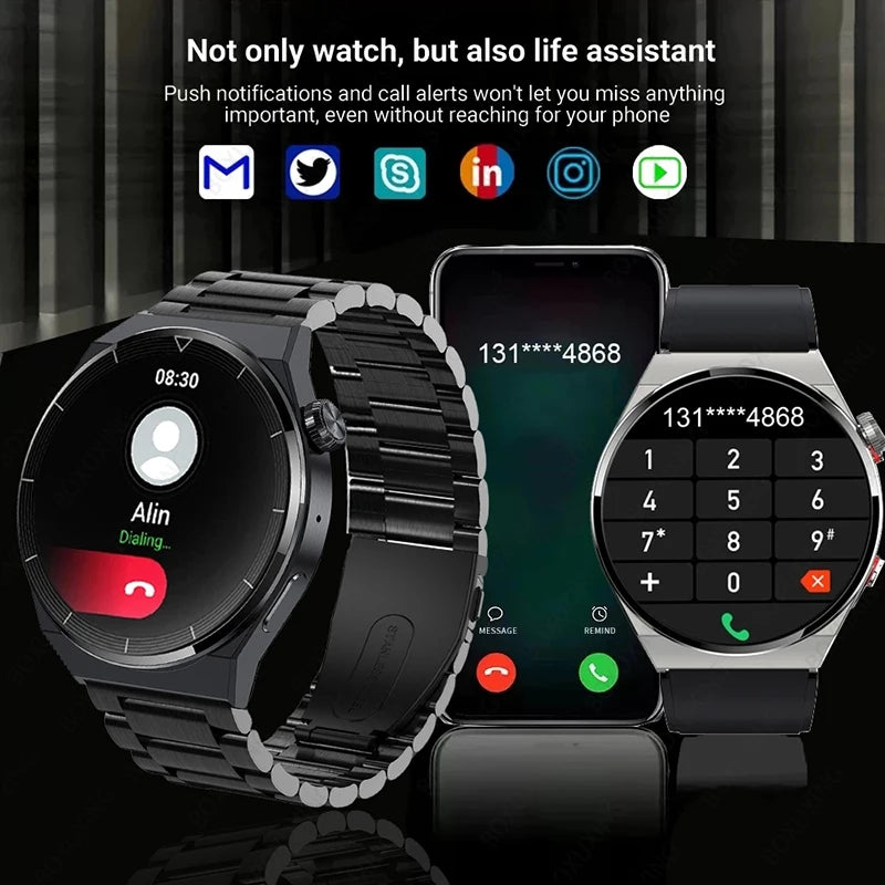 GT3 Pro Smart Watch Men AMOLED 390*390 HD Screen Heart Rate Bluetooth Call IP68 Waterproof SmartWatch